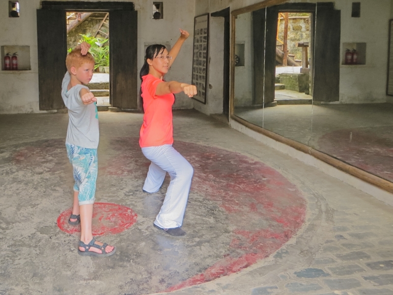China met kinderen, Kung-fu workshop
