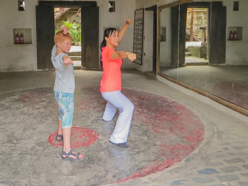 China met kinderen, Kung-fu workshop
