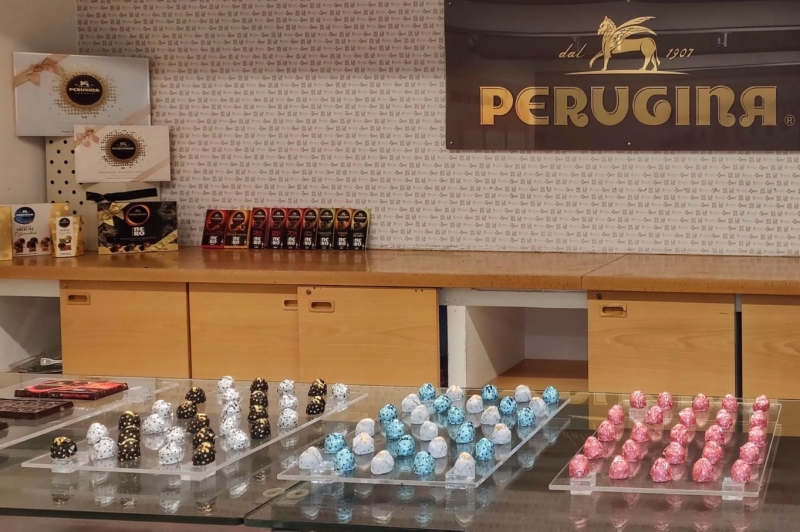 Chocolade proeven tijdens de Perugina tour in Perugia