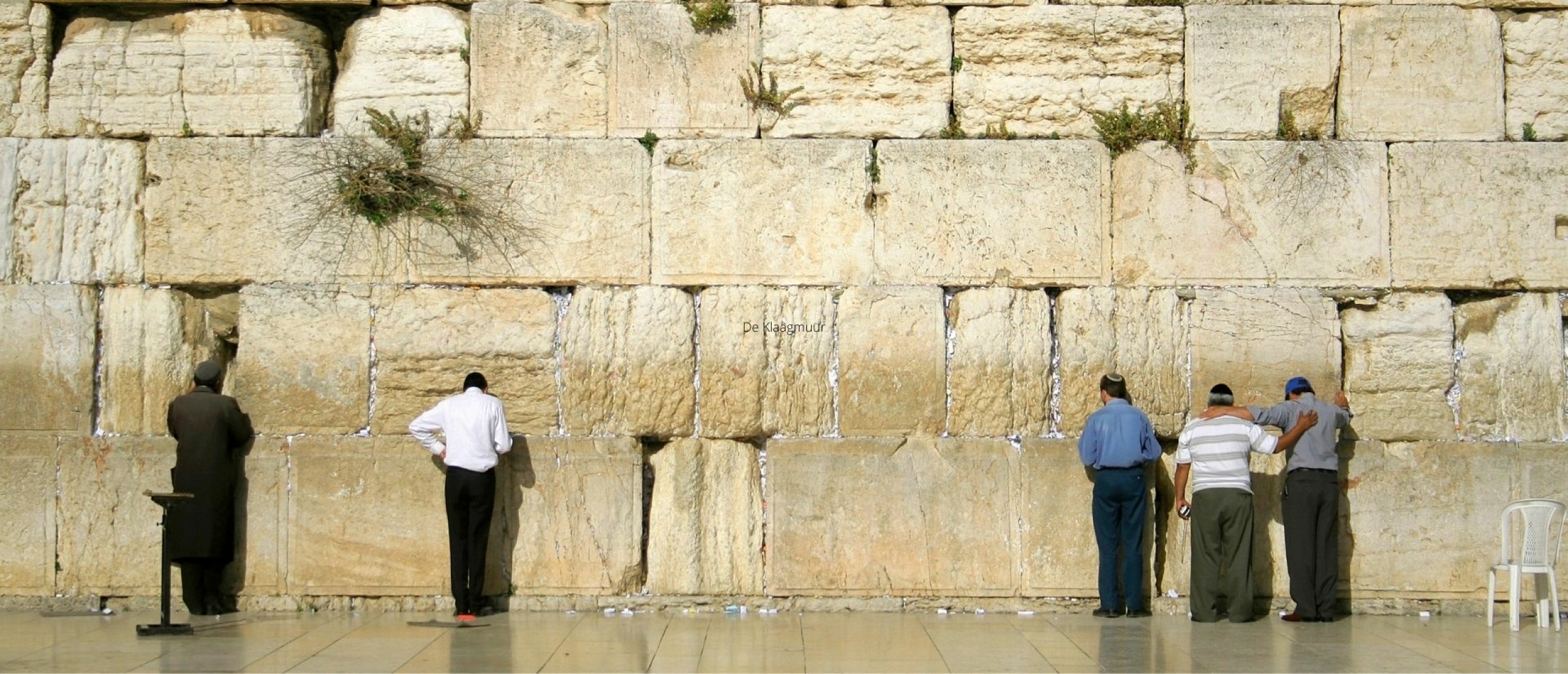 De Klaagmuur in de Oude Stad van Jeruzalem