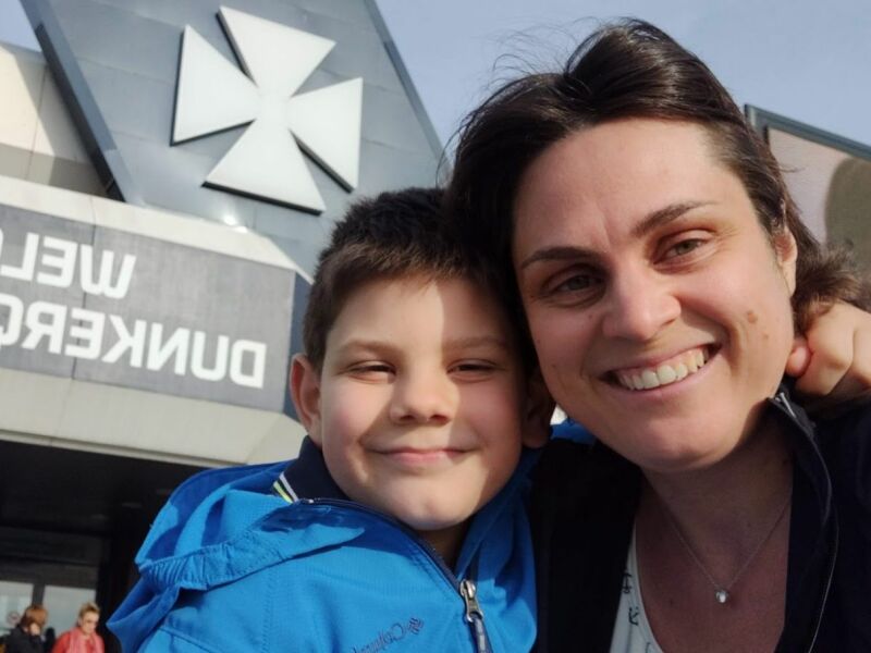 DFDS Seaways Duinkerke met kind