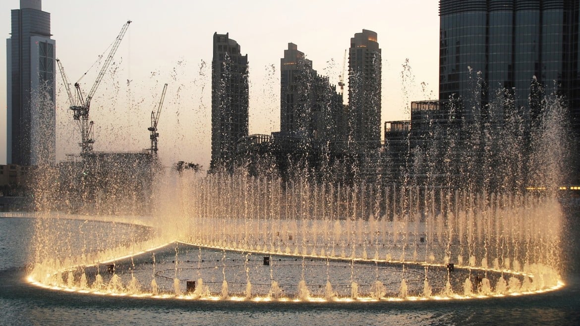 Dubai Fountains met kids