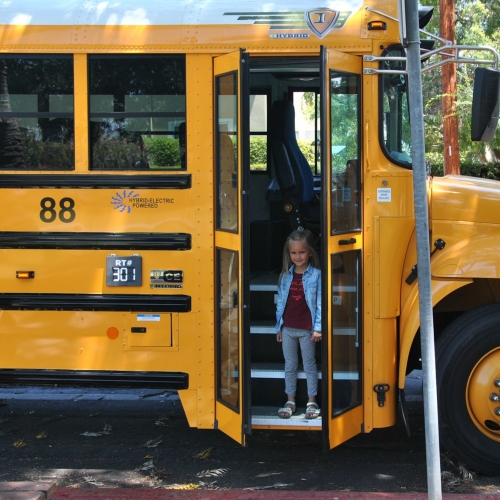 Eerste schoolbus ervaring