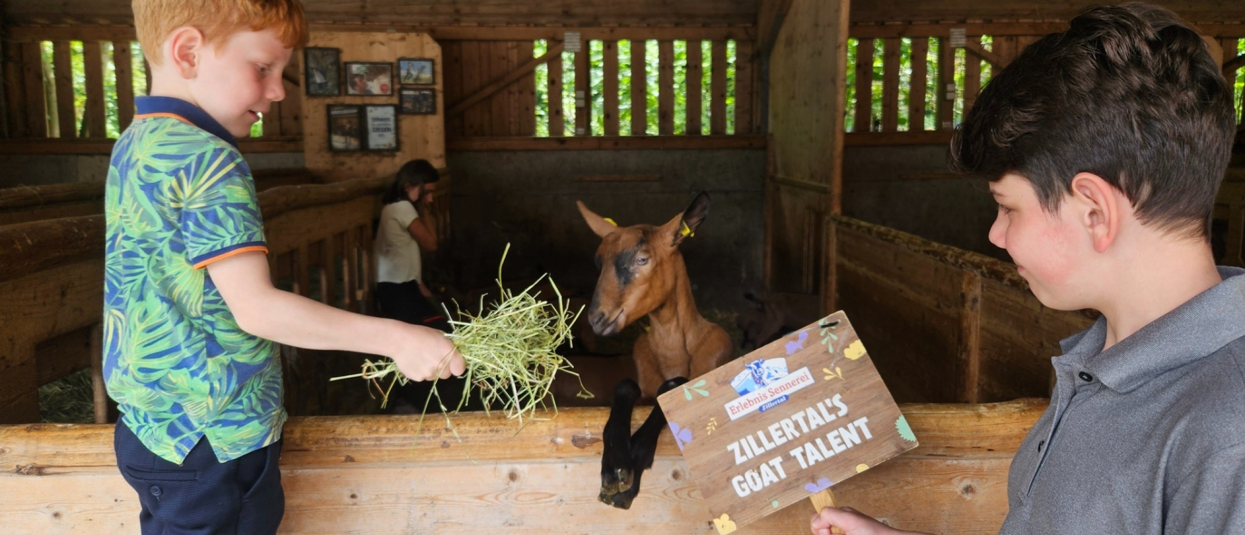 Erlebnissennerei Zillertal dieren met kinderen