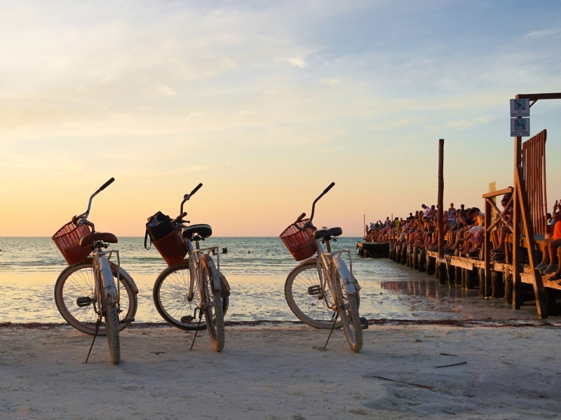 Fiets huren Isla Holbox gezin