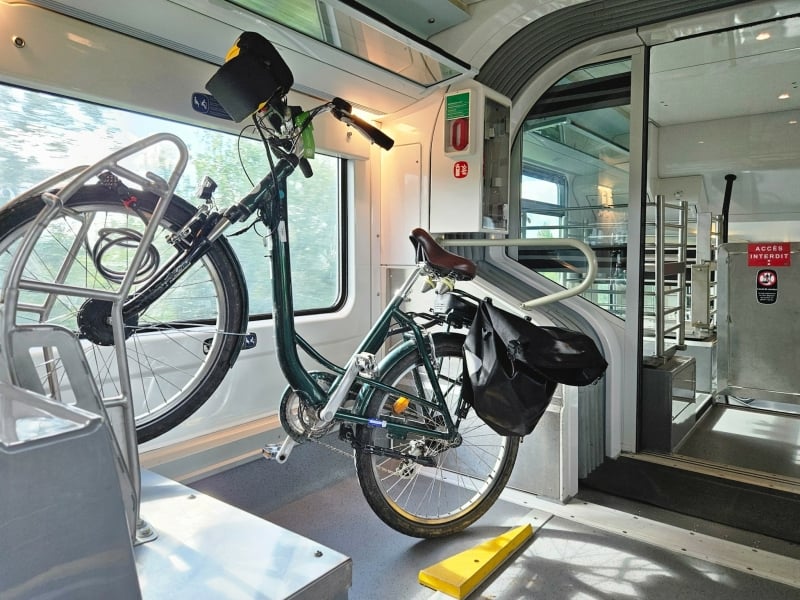 Fiets in de trein Frankrijk