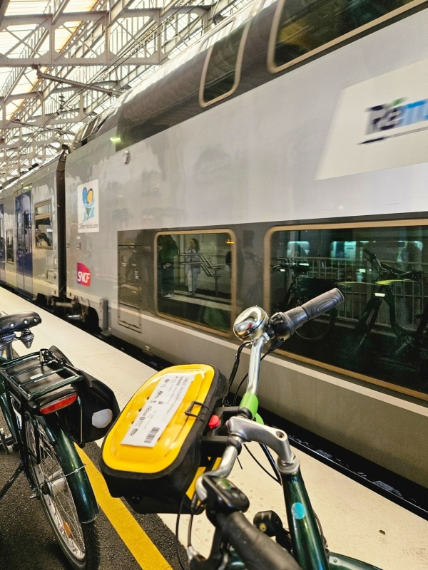 Fiets in de trein Loire a Velo