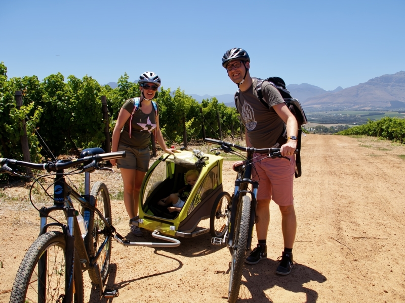 Fietsen in Kaapstad met kinderen