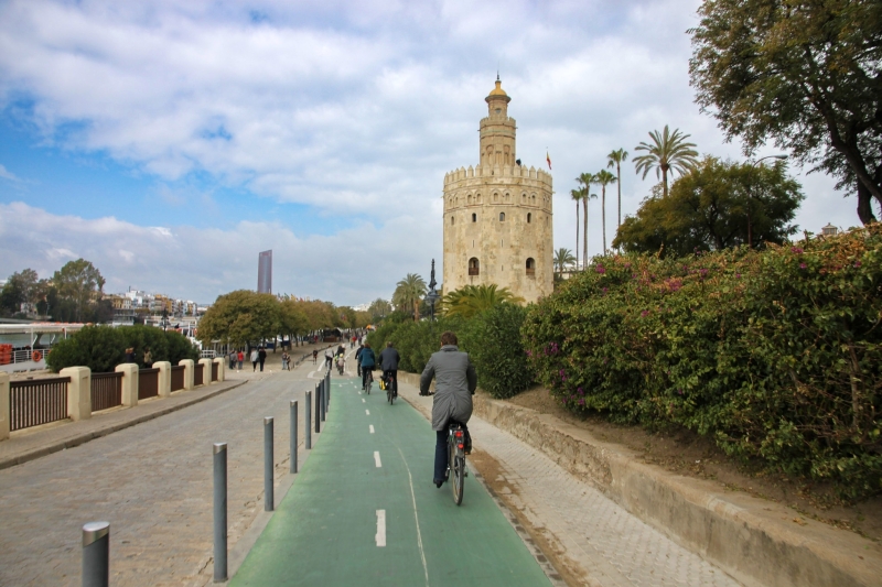 Fietsen in Sevilla met kinderen in Andalusië Fietsen in Sevilla met kinderen in Andalusië