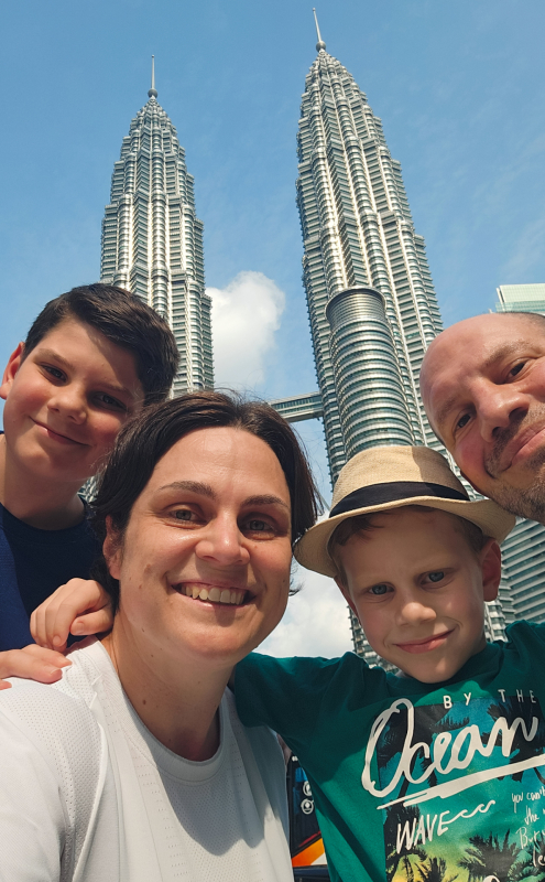 Fietsen Kuala Lumpur met kinderen