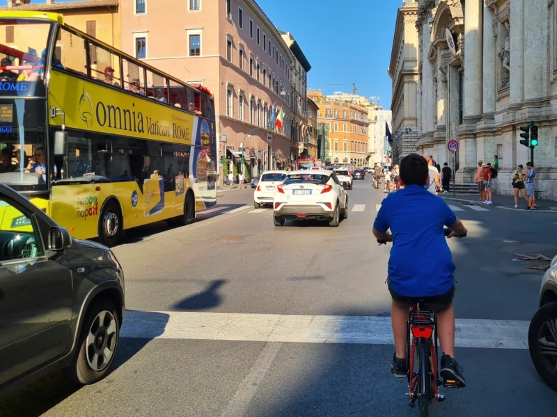 Fietsen Rome met kind