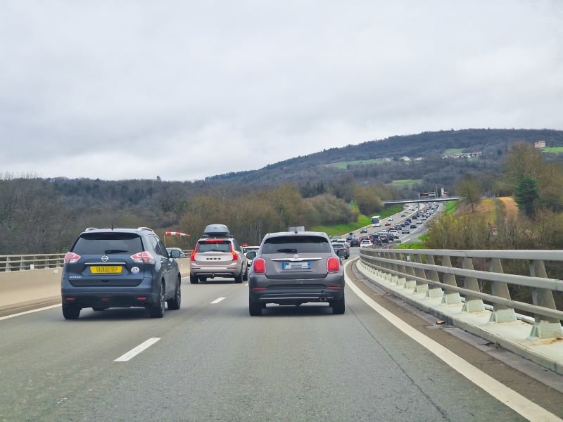 File naar Zuid-Frankrijk kerstvakantie