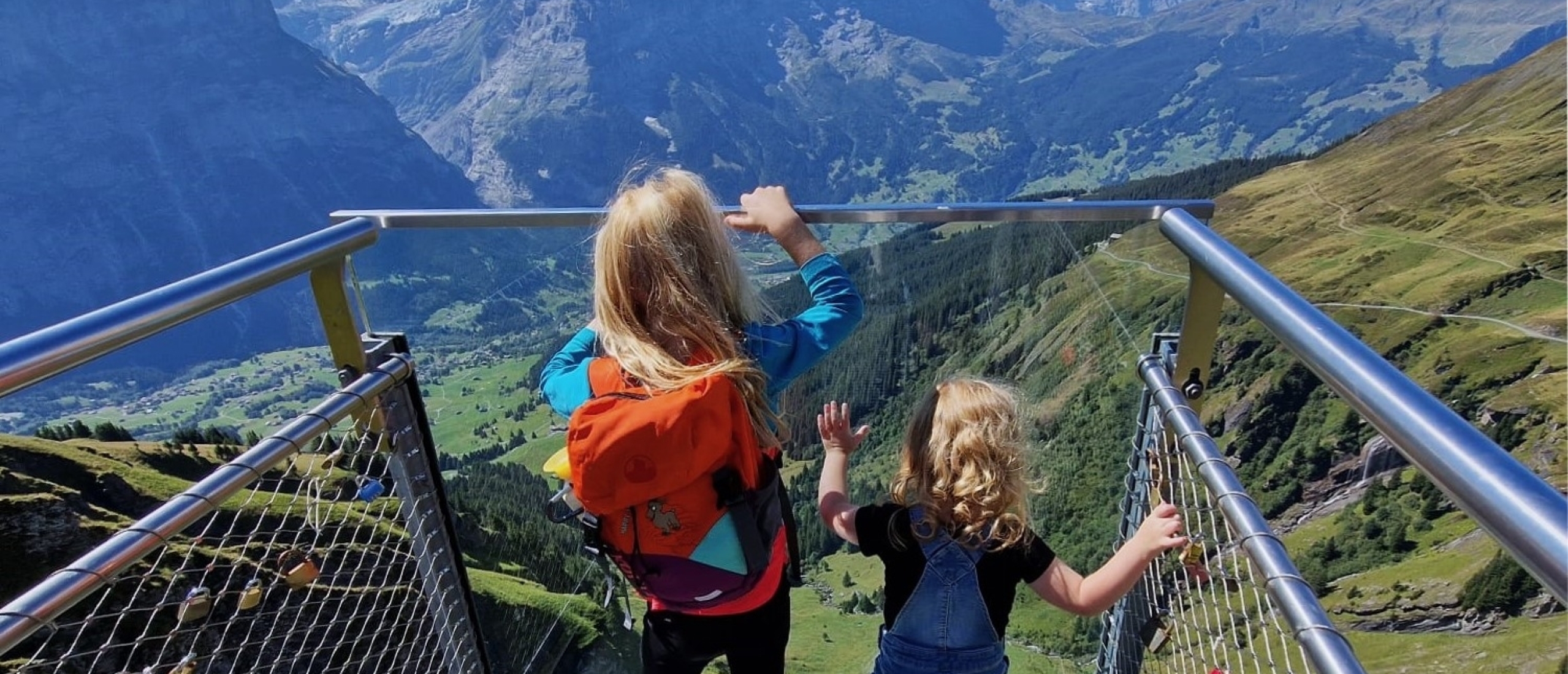 First Cliff Walk Zwitserland met kinderen