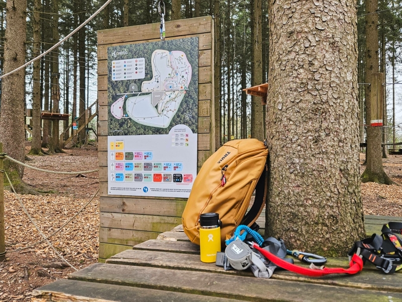 Forestia klimpark Ardennen met gezin