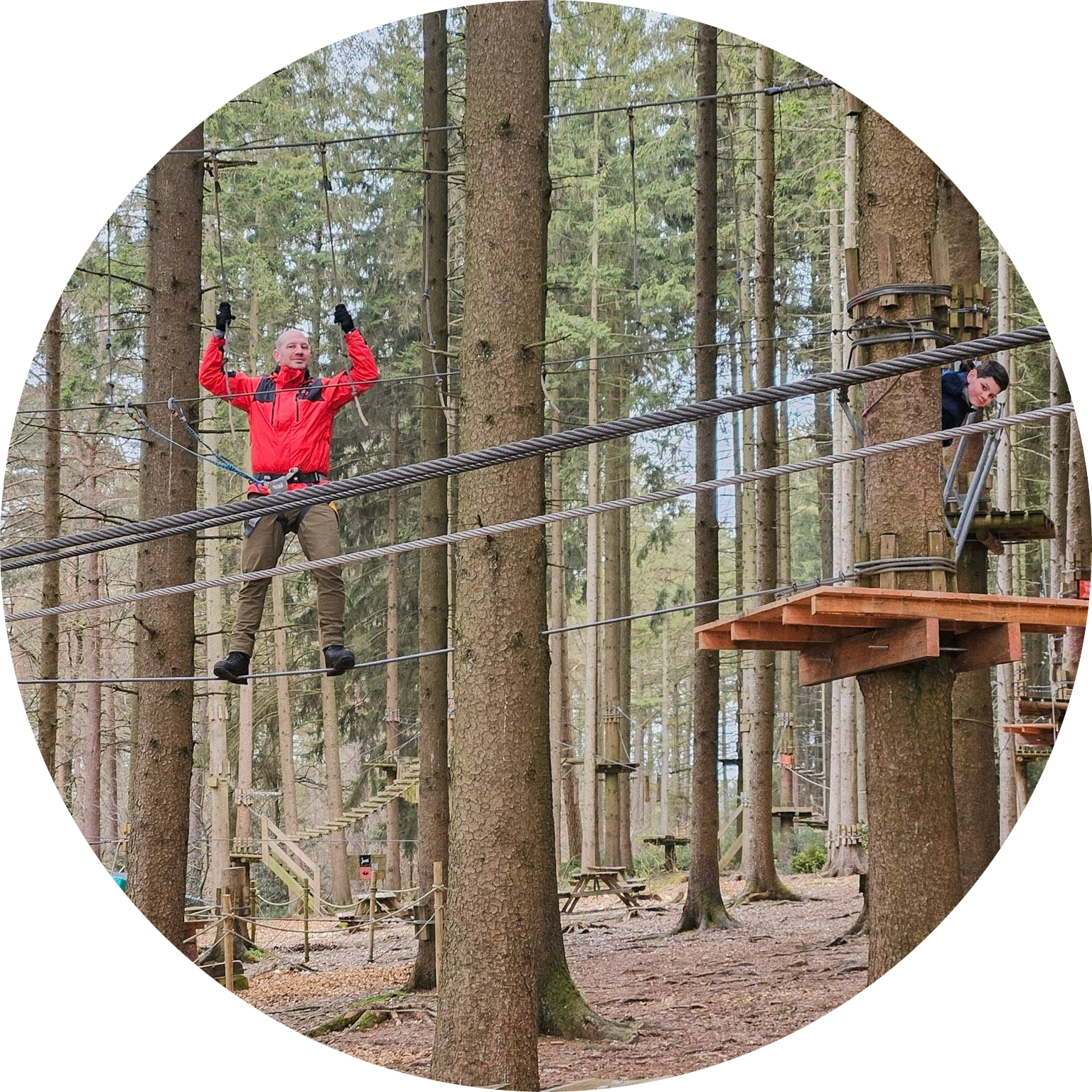 Forestia klimpark Ardennen met tiener