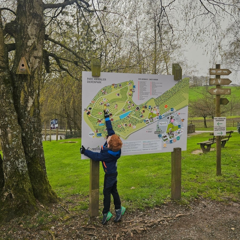 Forestia wildpark Ardennen map