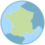 Frankrijk kaart