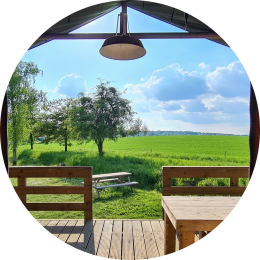 Glamping bij Landal in het bos