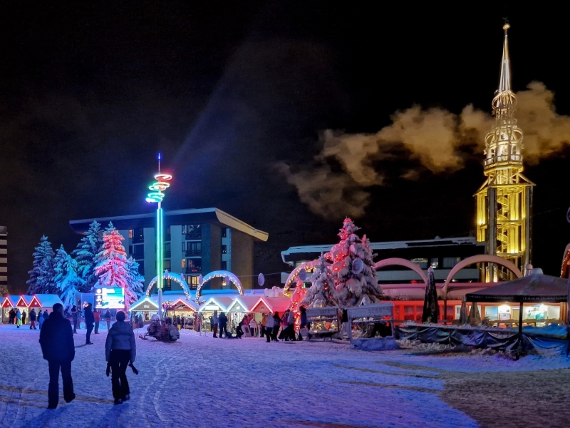 Gratis activiteiten Les Menuires kerstmarkt