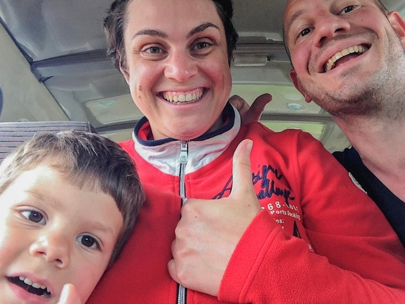 Horton Plains met gezin