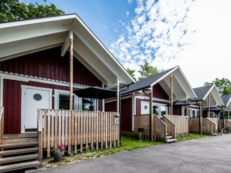 Huisje op camping in Zweden