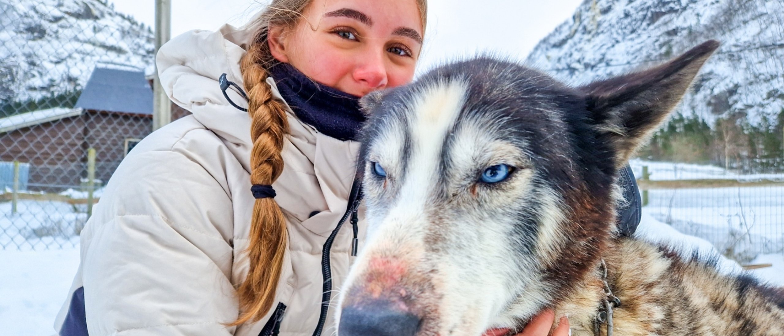 Huskytocht in Noorwegen met kind