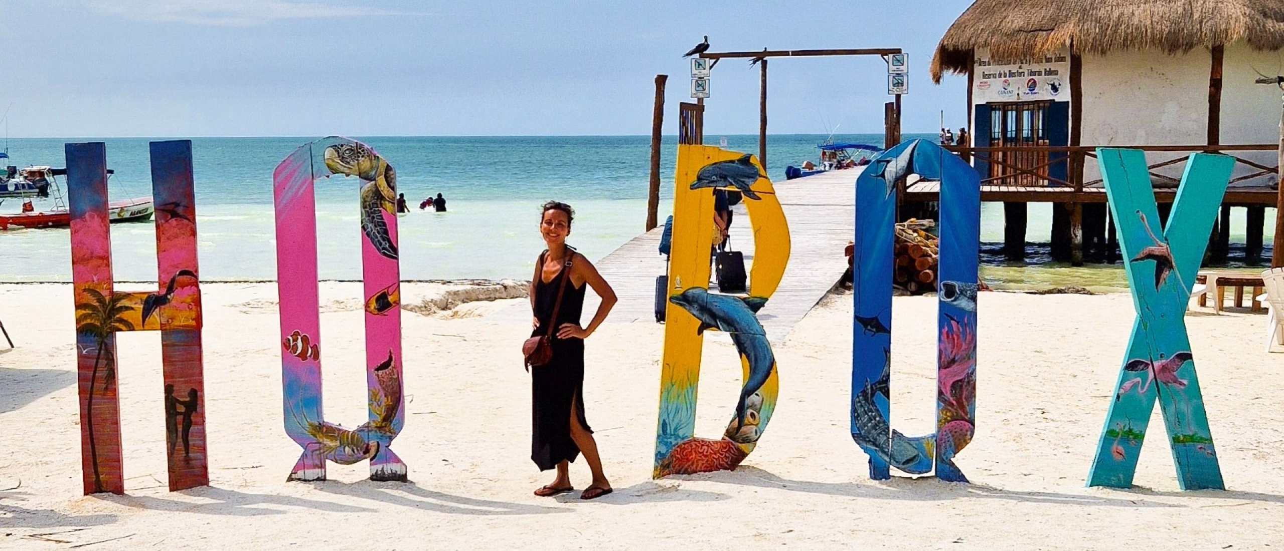 Isla Holbox Mexico strand met gezin
