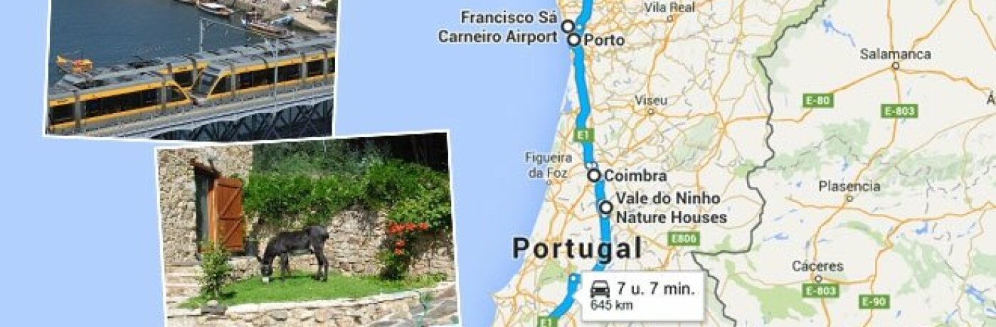 Autoroute door Portugal