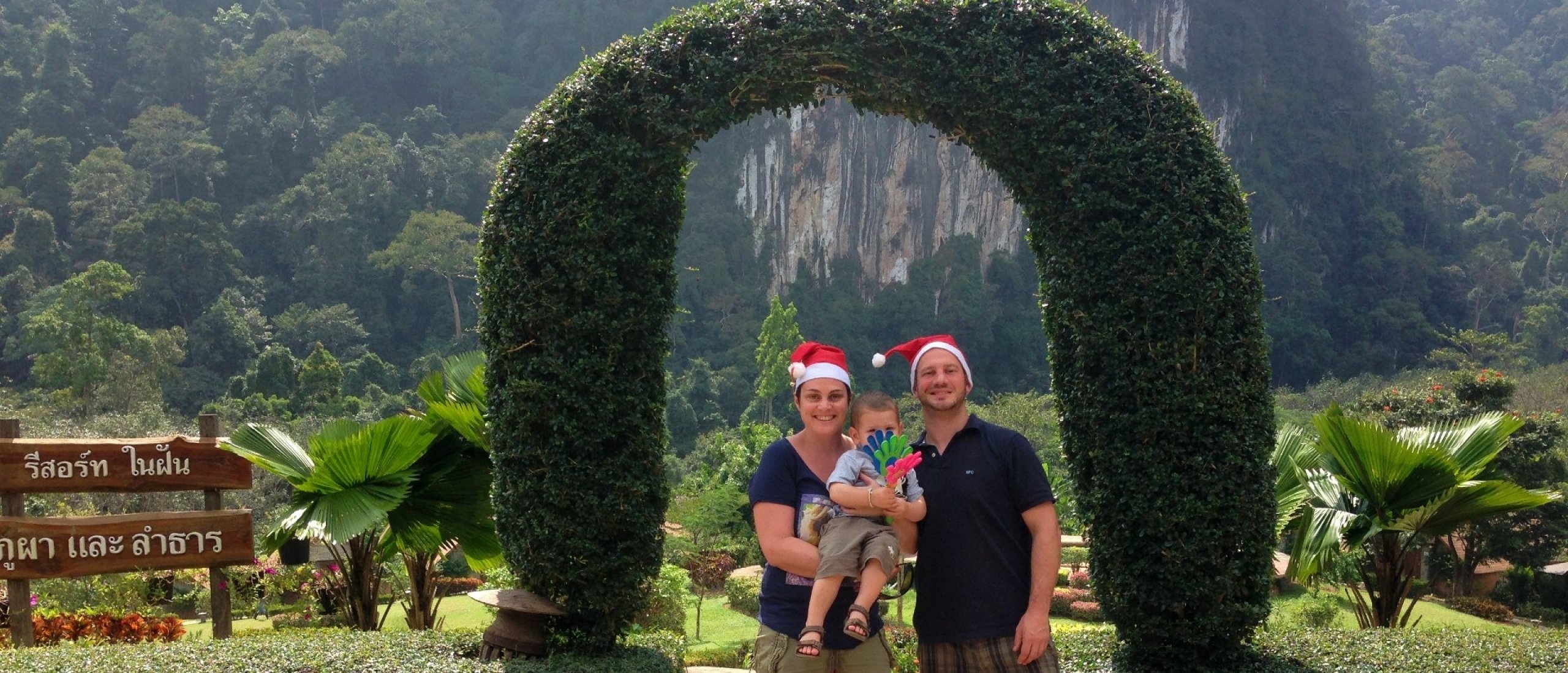 Kerstmis in Thailand met gezin
