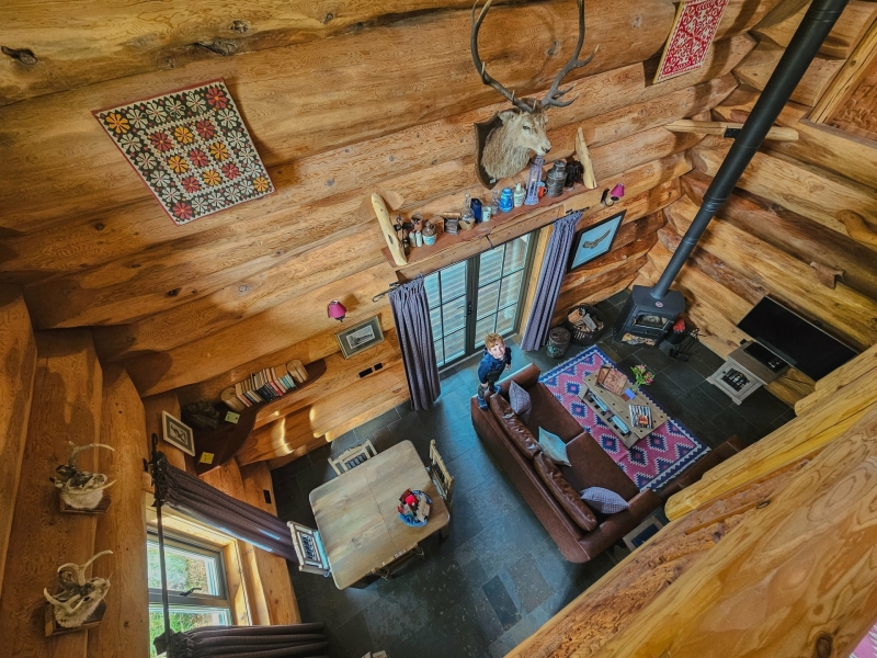 Kindvriendelijke log cabin Schotland