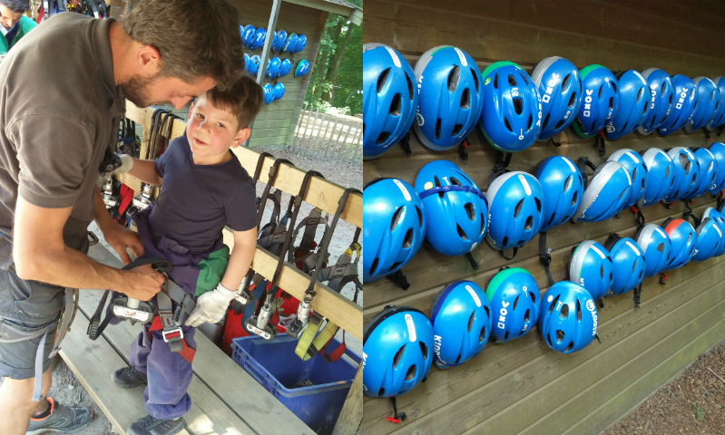 Klimuitrusting Klimpark België met kinderen