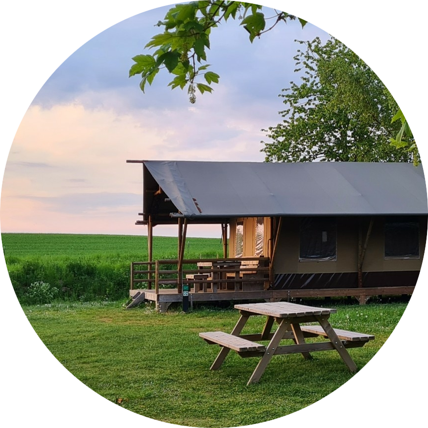 Landal in het bos in Duitsland met kinderen