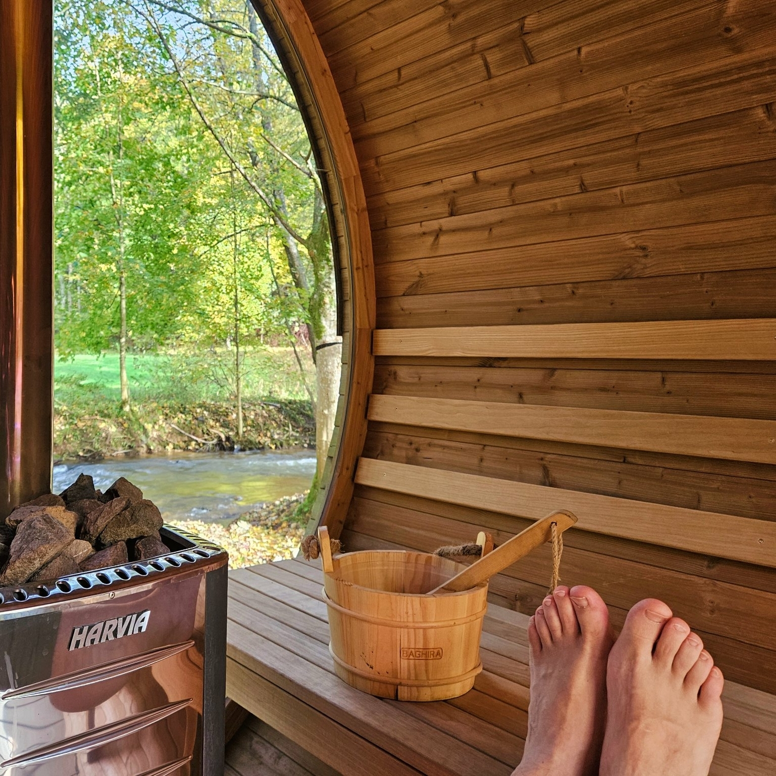 Landal Saint-Hubert sauna met gezin