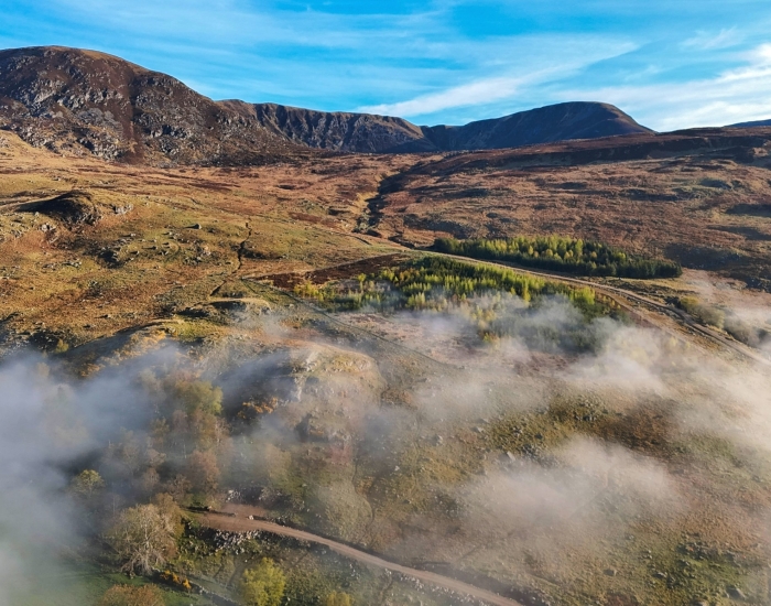 Landschap bij Glen Clova Hotel & Lodges