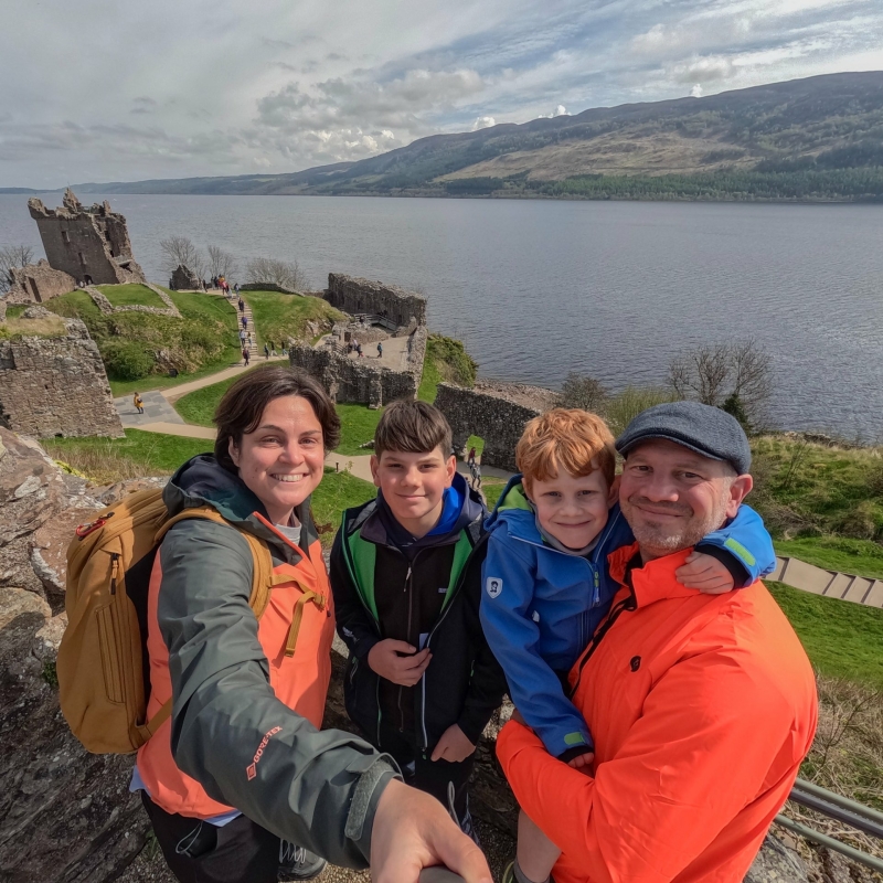 Loch Ness vanaf Urquhart Castle