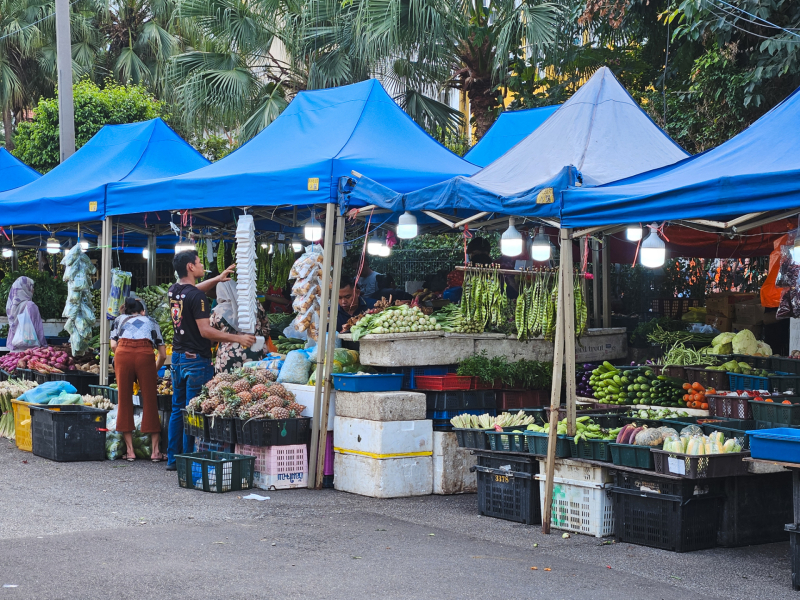 Lokale markt Kuala Lumpur