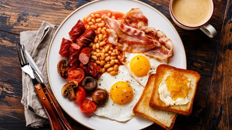 Londen met tiener English Breakfast