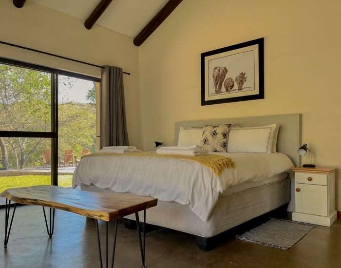 Mbuluzi Game Reserve slaapkamer Kendricks Lodge