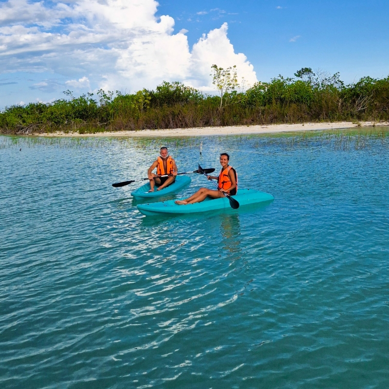 Mexico Bacalar kanoen