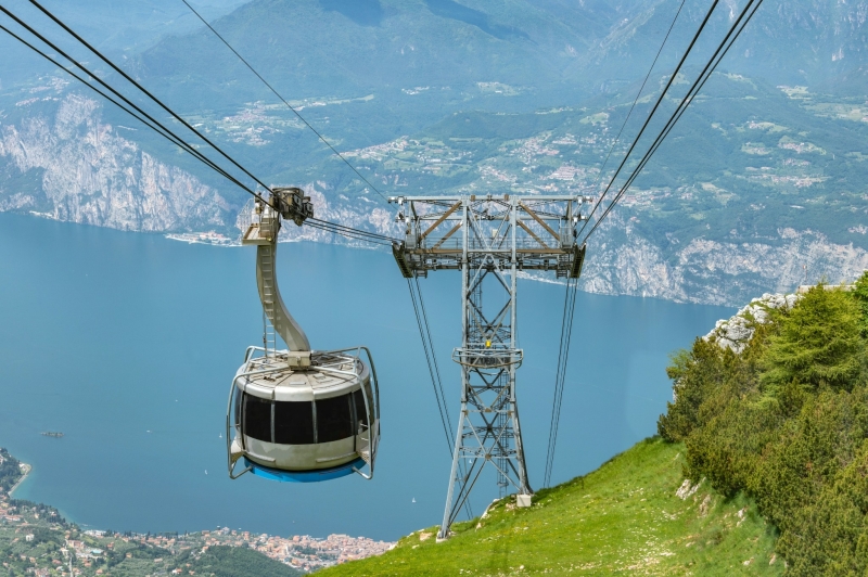 Monte Baldo kabelbaan met kinderen