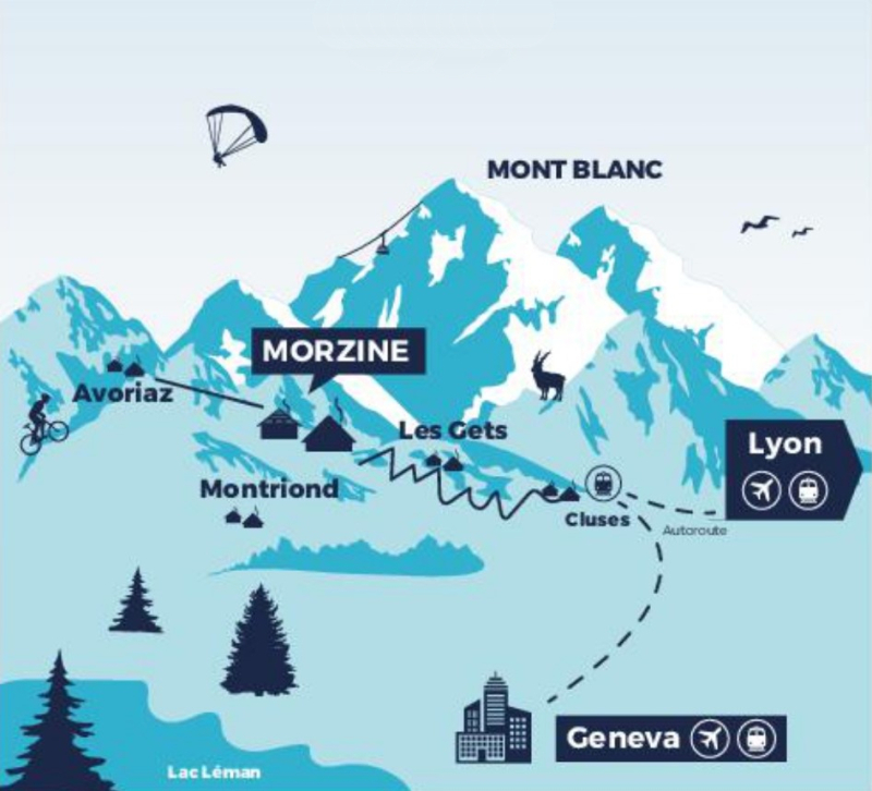 Morzine skigebied map