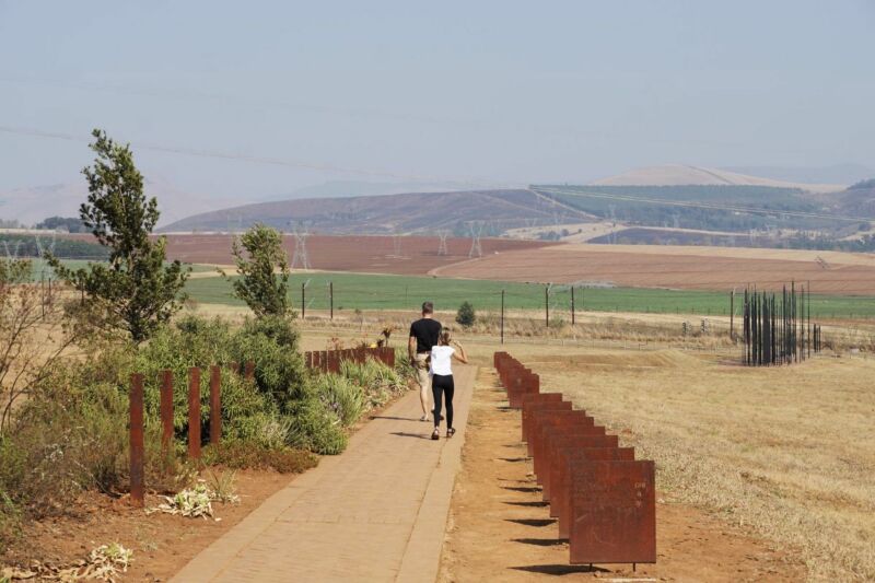Nelson Mandela Capture Site met kinderen