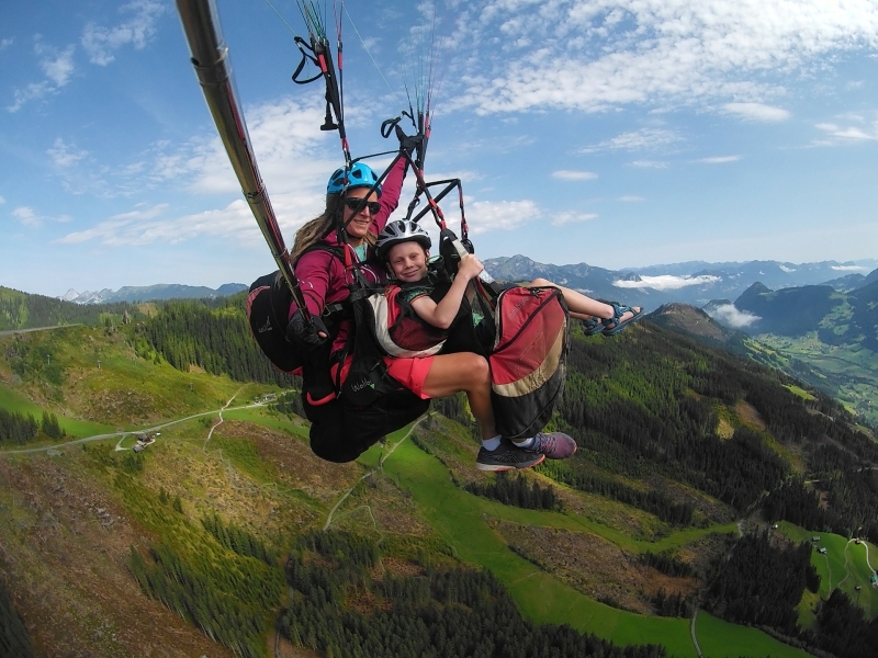 Paragliden in Oostenrijk met gezin