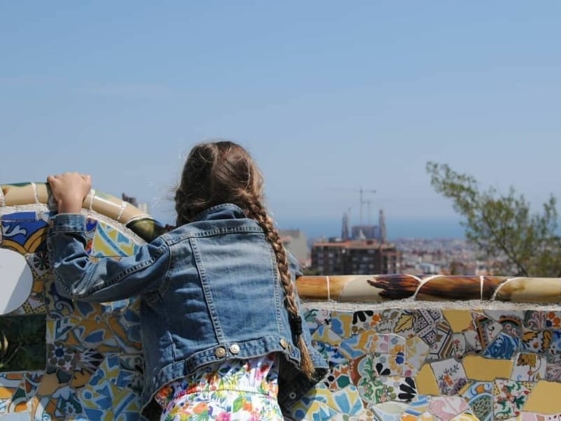 Park Güell met kinderen in Barcelona