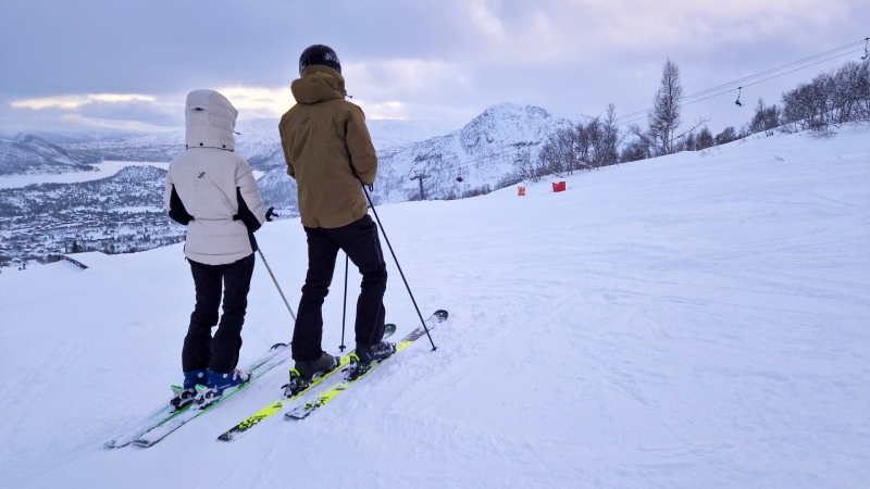Pistes van Setesdal Noorwegen skiën