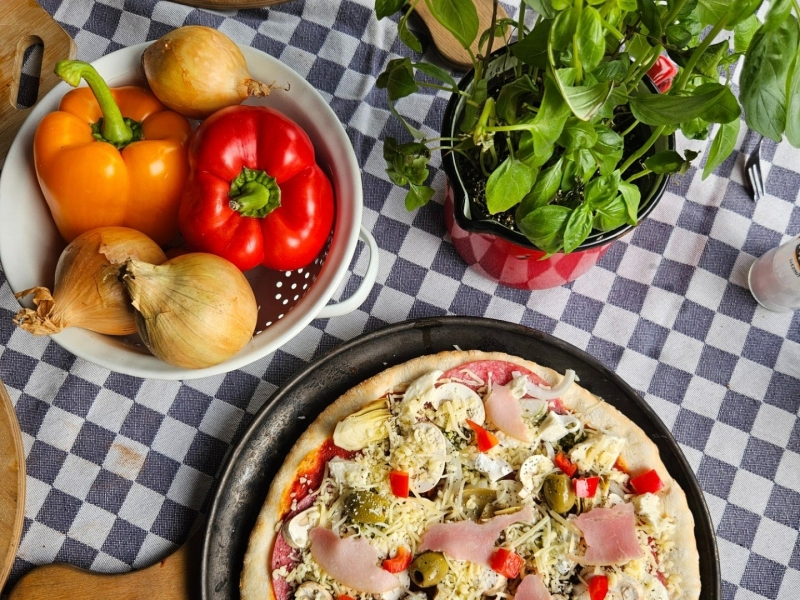 Pizza bakken Boerenbed