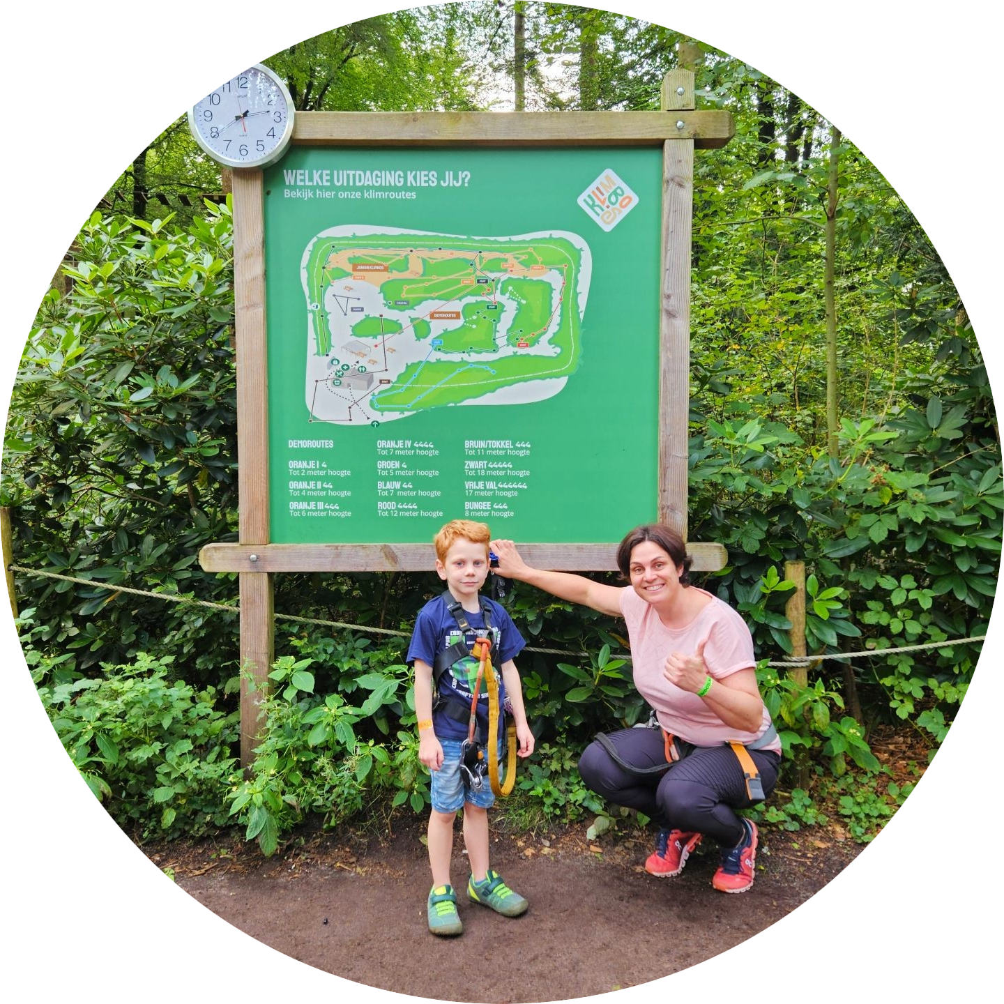 Plattegrond Klimbos Apeldoorn Klimpark