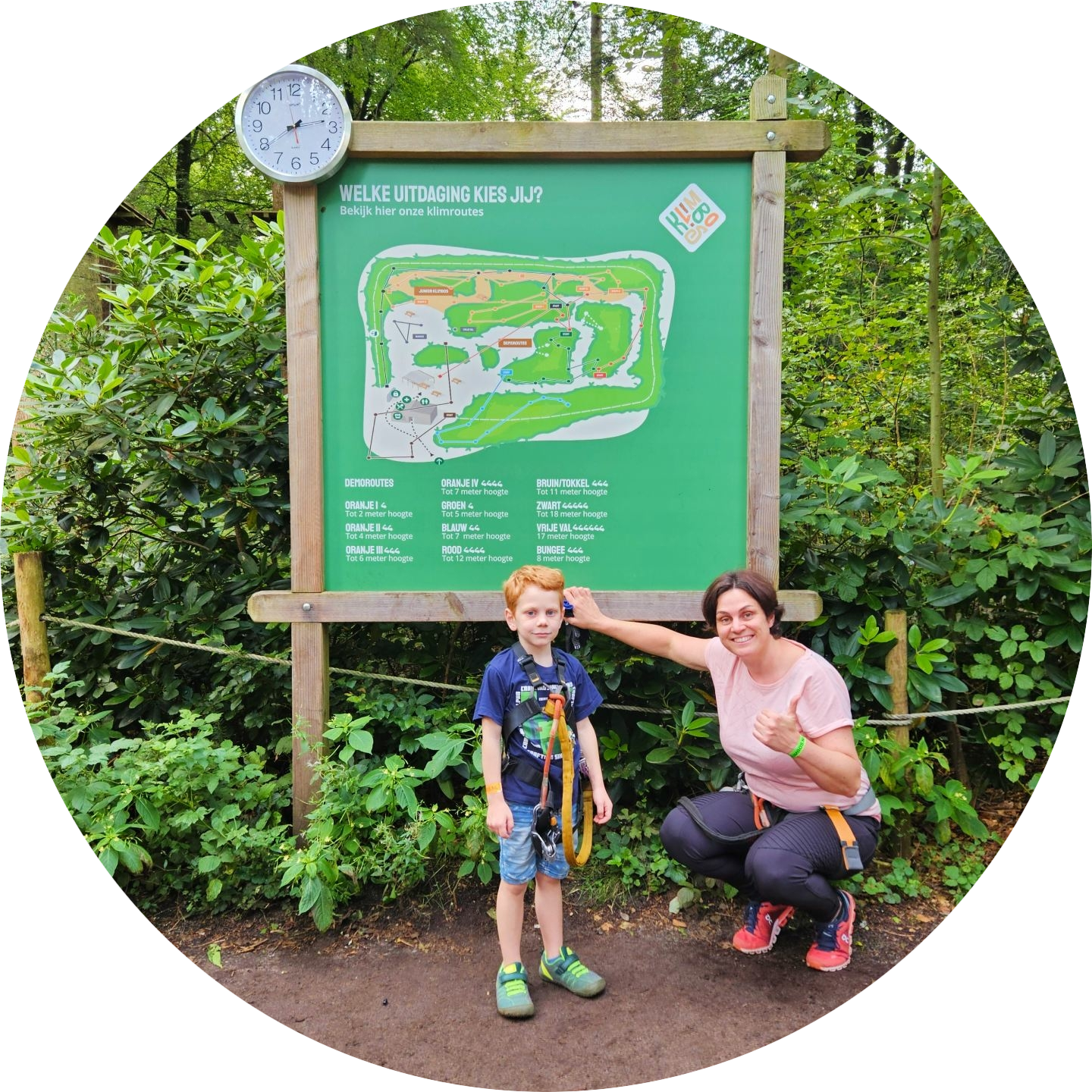 Plattegrond Klimbos Apeldoorn Klimpark