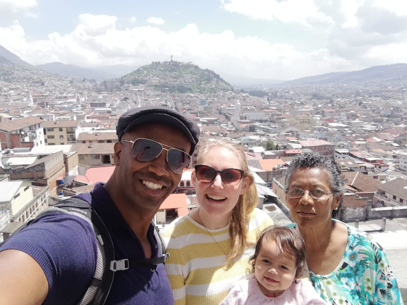 Quito Ecuador met gezin