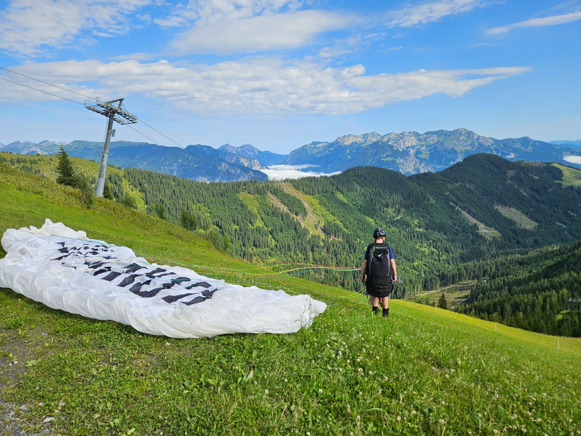 Professionele begeleiding door RAW Abenteuer Reisen bij het paragliden in het Zillertal